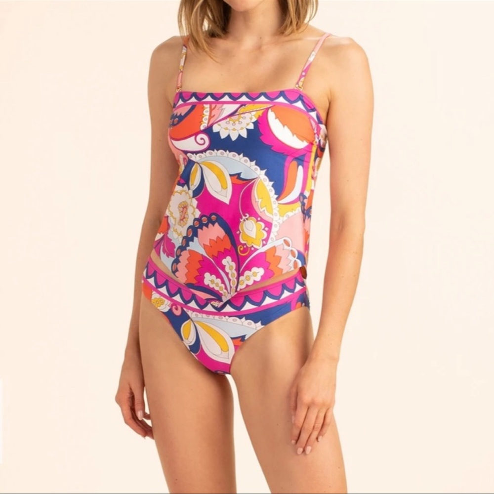TRINA TURK SEVILLA TANKINI TOP and HIPSTER BOTTOM SET SIZE 10